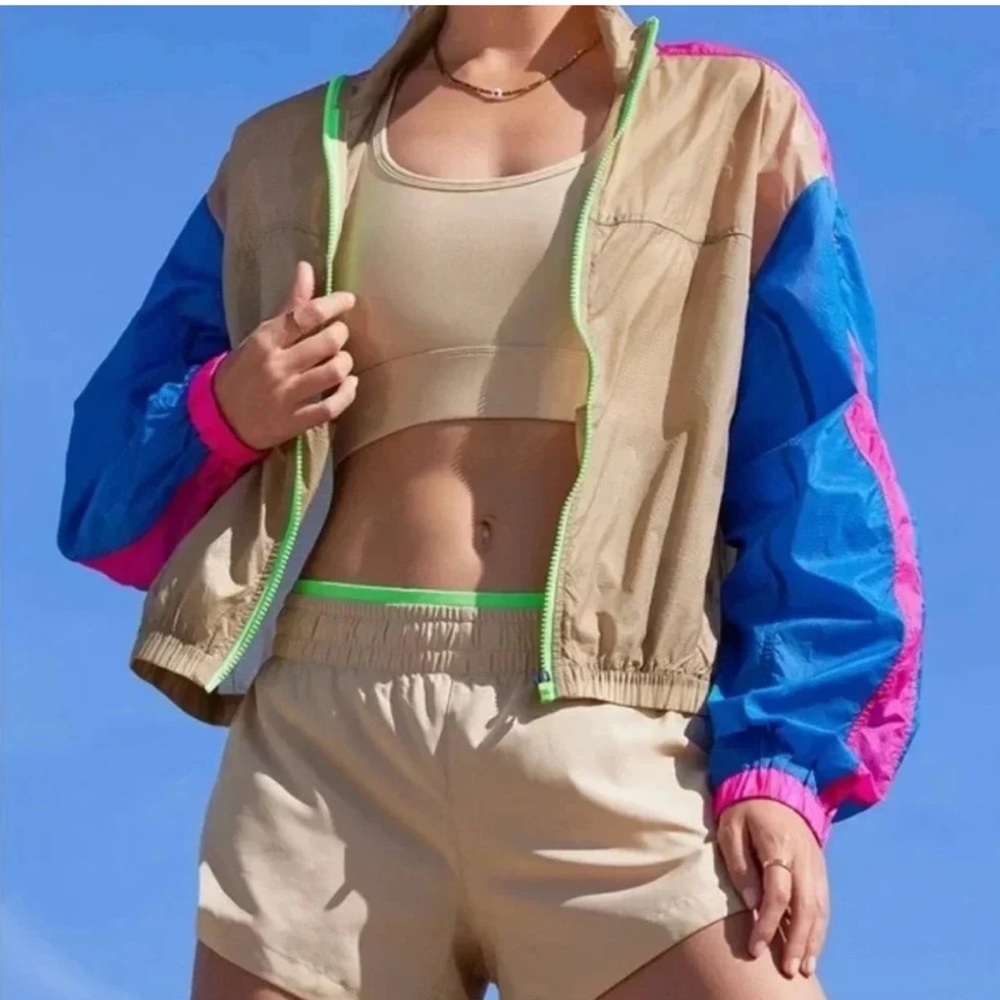 Fabletics Payton Woven Cropped Jacket - XL